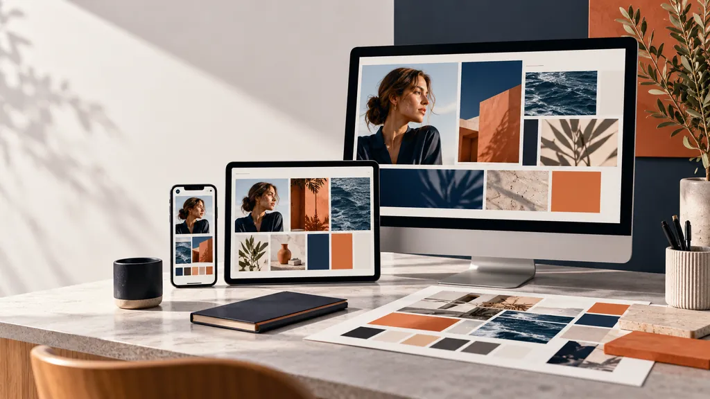 Social media brand system displayed consistently across campaign formats