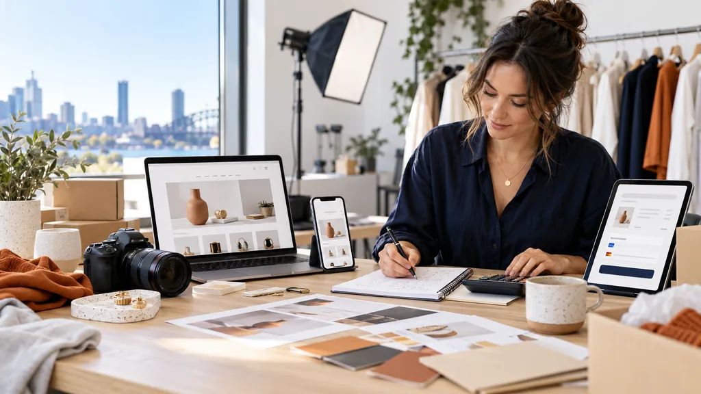Australian ecommerce website project budget planning in a design studio