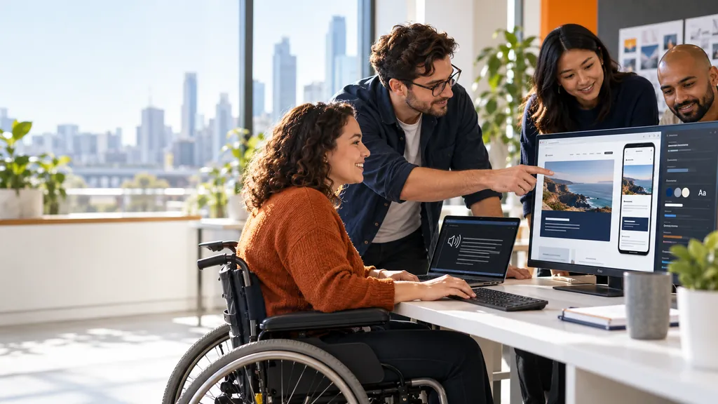 Accessible website design workshop with diverse users and adaptive technology