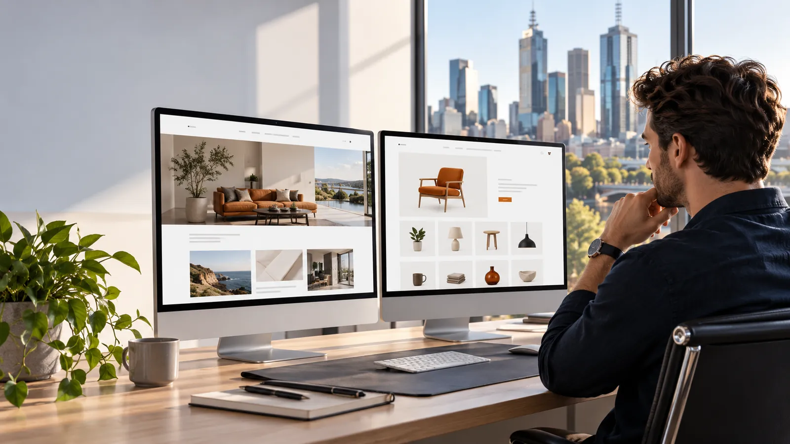 WordPress and ecommerce website platform options compared by a designer