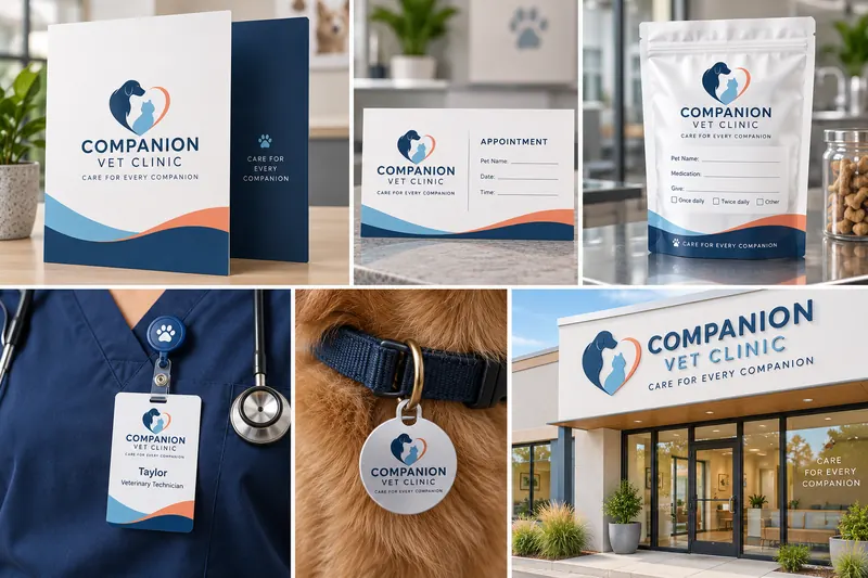 Melbourne Design Studio concept for Companion Vet Clinic, presented as a professional healthcare brand design portfolio example.