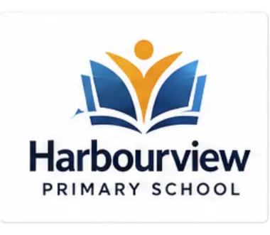 Melbourne Design Studio concept for Harbourview Primary School Logo, presented as a professional logo design portfolio example.