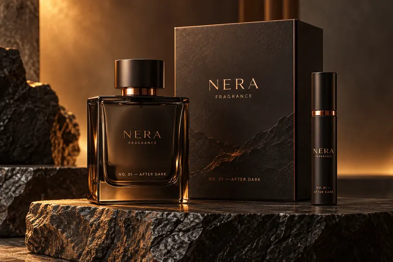 Melbourne Design Studio concept for Nera Fragrance Packaging, presented as a professional packaging design portfolio example.
