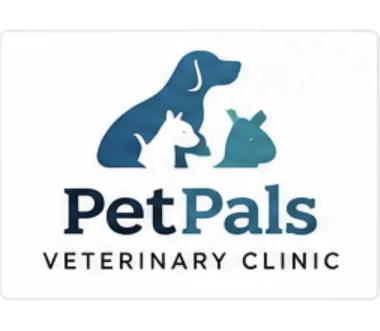 Melbourne Design Studio concept for PetPals Veterinary Clinic Logo, presented as a professional logo design portfolio example.