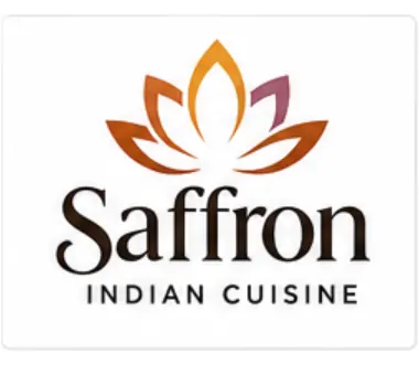Melbourne Design Studio concept for Saffron Indian Cuisine Logo, presented as a professional logo design portfolio example.