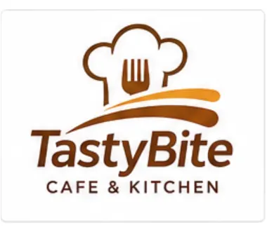 Melbourne Design Studio concept for TastyBite Cafe and Kitchen Logo, presented as a professional logo design portfolio example.