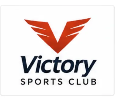 Melbourne Design Studio concept for Victory Sports Club Logo, presented as a professional logo design portfolio example.